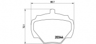 Комплект тормозных колодок BREMBO P 44 001