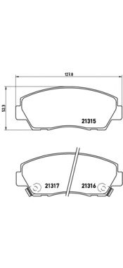Комплект тормозных колодок BREMBO P 49 014