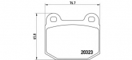 Комплект тормозных колодок BREMBO P 59 004