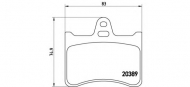 Комплект тормозных колодок BREMBO P 61 019