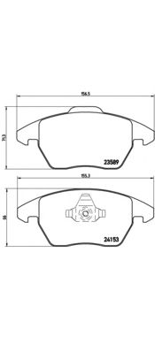 Комплект тормозных колодок BREMBO P 61 076