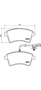 Комплект тормозных колодок BREMBO P 68 058