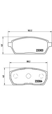 Комплект тормозных колодок BREMBO P 79 017