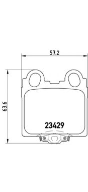 Комплект тормозных колодок BREMBO P 83 045