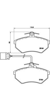 Комплект тормозных колодок BREMBO P 85 034