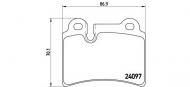 Комплект тормозных колодок BREMBO P 85 111