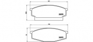 Комплект тормозных колодок BREMBO P B1 001