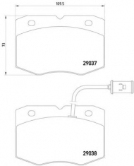 Комплект тормозных колодок HELLA 8DB 355 005-491