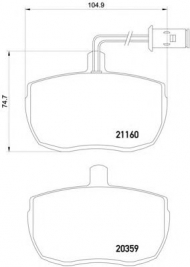 Комплект тормозных колодок HELLA 8DB 355 005-831