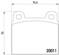 Комплект тормозных колодок HELLA 8DB 355 007-011