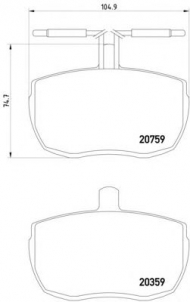 Комплект тормозных колодок HELLA 8DB 355 007-071