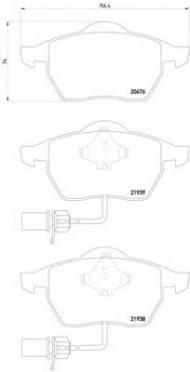 Комплект тормозных колодок HELLA 8DB 355 008-411