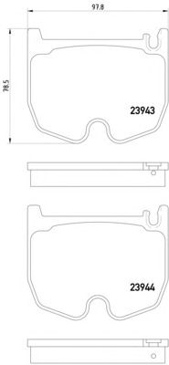 Комплект тормозных колодок HELLA 8DB 355 010-381