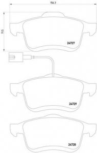 Комплект тормозных колодок HELLA 8DB 355 014-241