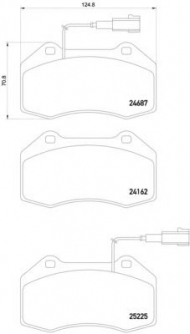Комплект тормозных колодок HELLA 8DB 355 016-141