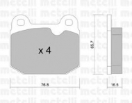 Комплект тормозных колодок METELLI 22-0013-1