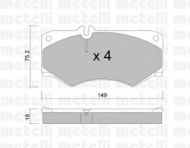 Комплект тормозных колодок METELLI 22-0014-0