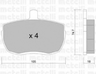 Комплект тормозных колодок METELLI 22-0016-0
