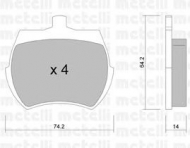 Комплект тормозных колодок METELLI 22-0019-0