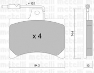 Комплект тормозных колодок METELLI 22-0025-0