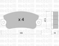 Комплект тормозных колодок METELLI 22-0033-0