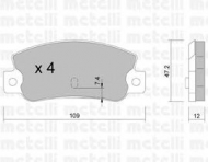 Комплект тормозных колодок METELLI 22-0035-0
