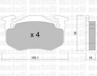 Комплект тормозных колодок METELLI 22-0036-5