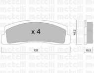 Комплект тормозных колодок METELLI 22-0046-0