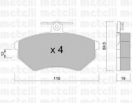 Комплект тормозных колодок METELLI 22-0050-2