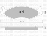 Комплект тормозных колодок METELLI 22-0133-0