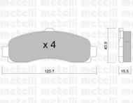 Комплект тормозных колодок METELLI 22-0145-0