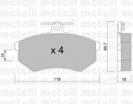 Комплект тормозных колодок METELLI 22-0148-0