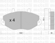 Комплект тормозных колодок METELLI 22-0195-0