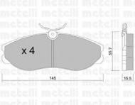 Комплект тормозных колодок METELLI 22-0198-0