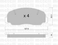 Комплект тормозных колодок METELLI 22-0239-0