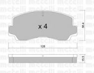 Комплект тормозных колодок METELLI 22-0243-0