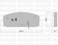 Комплект тормозных колодок METELLI 22-0302-0