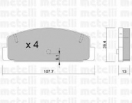 Комплект тормозных колодок METELLI 22-0302-1