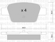 Комплект тормозных колодок METELLI 22-0323-0