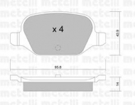 Комплект тормозных колодок METELLI 22-0324-0