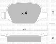 Комплект тормозных колодок METELLI 22-0324-1
