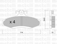 Комплект тормозных колодок METELLI 22-0369-0