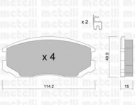 Комплект тормозных колодок METELLI 22-0382-0