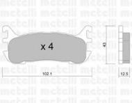 Комплект тормозных колодок METELLI 22-0393-0
