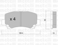 Комплект тормозных колодок METELLI 22-0419-0