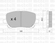 Комплект тормозных колодок METELLI 22-0427-0