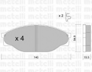 Комплект тормозных колодок METELLI 22-0433-0