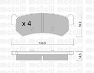Комплект тормозных колодок METELLI 22-0511-0
