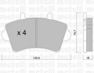 Комплект тормозных колодок METELLI 22-0545-0