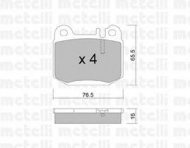 Комплект тормозных колодок METELLI 22-0564-0